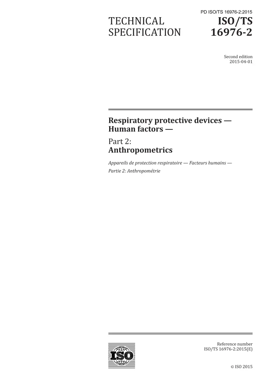 BS PD ISO/TS 16976-2:2015 BS PD ISO/TS 16976-2:2015