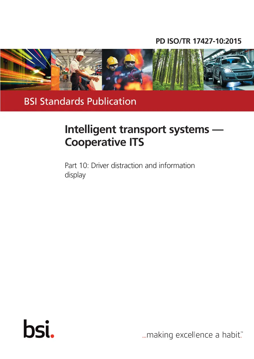 BS PD ISO/TR 17427-10:2015 BS PD ISO/TR 17427-10:2015