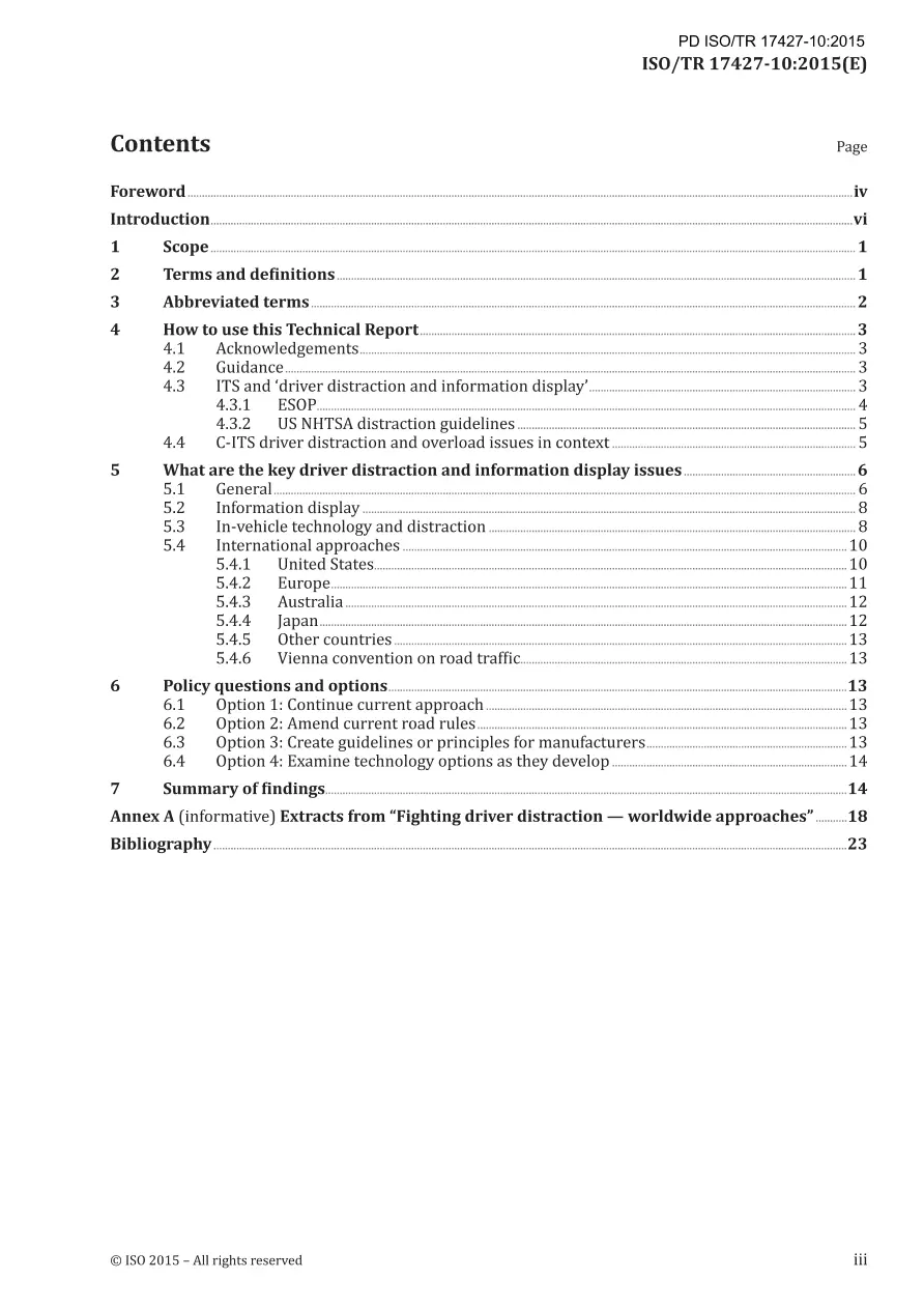 BS PD ISO/TR 17427-10:2015 BS PD ISO/TR 17427-10:2015