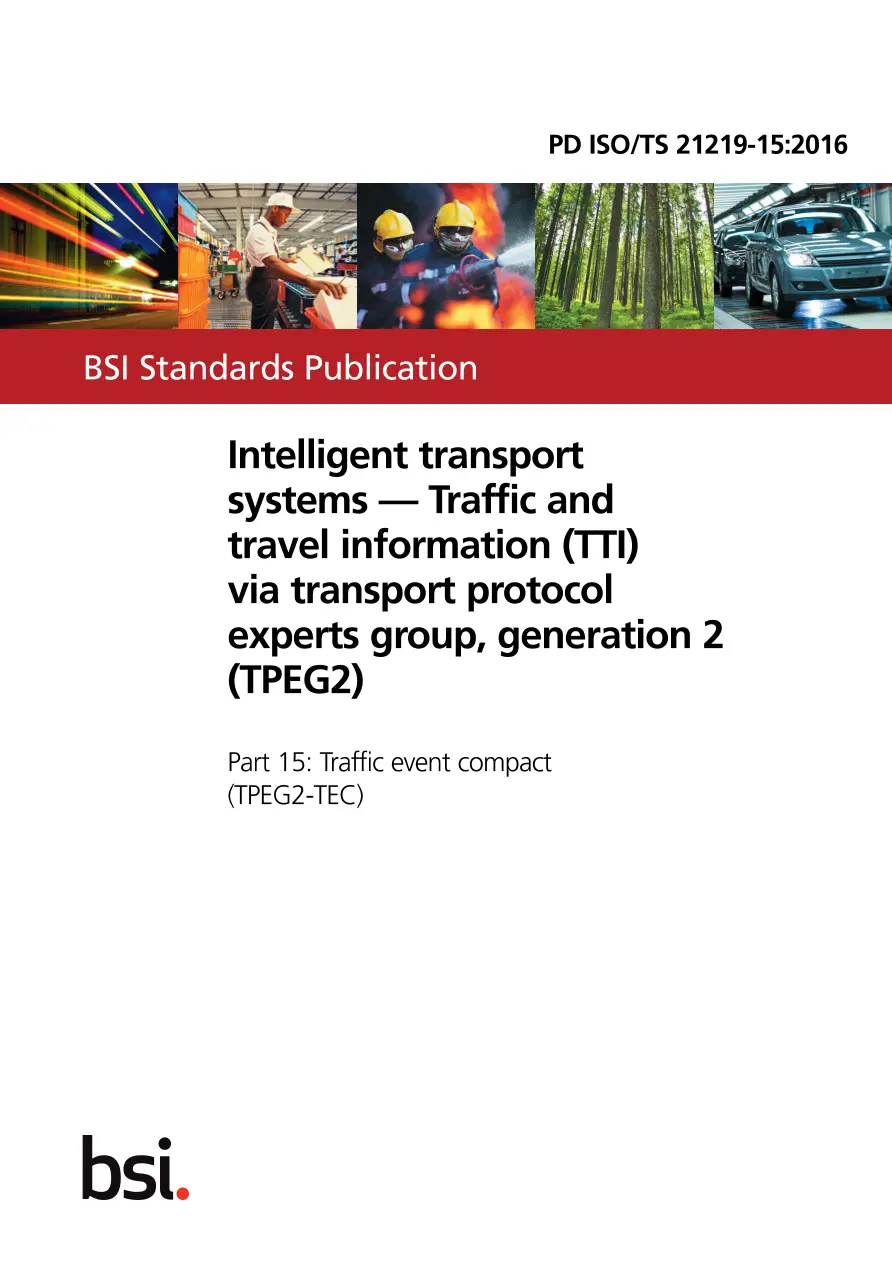 BS PD ISO/TS 21219-15:2016 BS PD ISO/TS 21219-15:2016