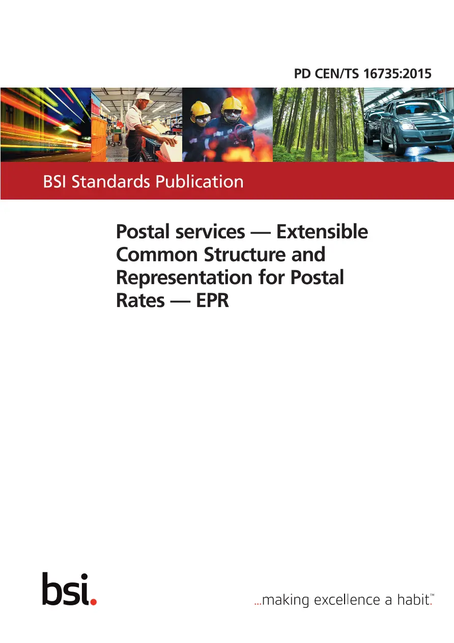 BS PD CEN/TS 16735:2015 BS PD CEN/TS 16735:2015