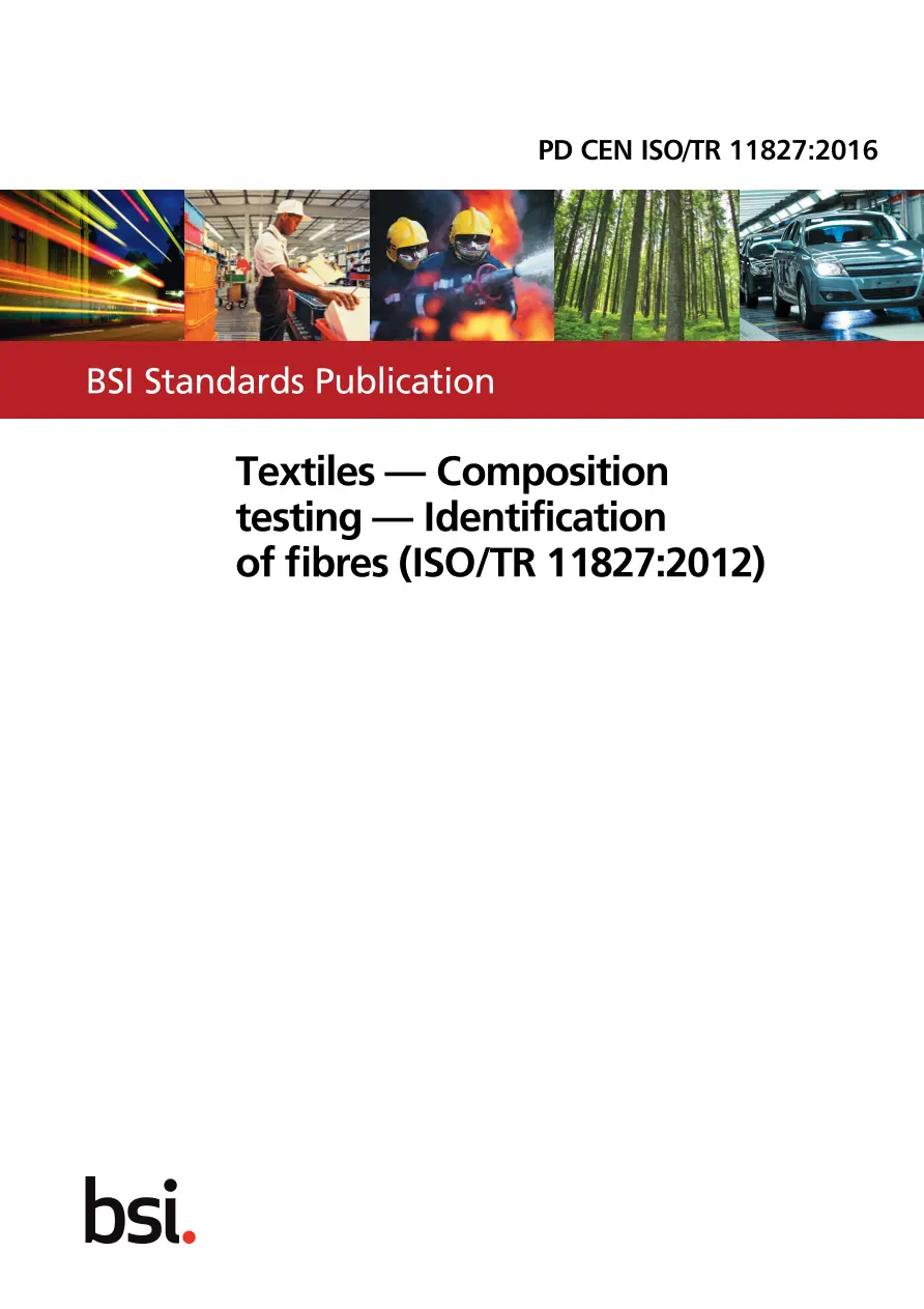 BS PD CEN ISO/TR 11827:2016 BS PD CEN ISO/TR 11827:2016