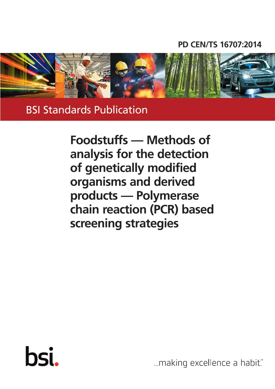 BS PD CEN/TS 16707:2014 BS PD CEN/TS 16707:2014
