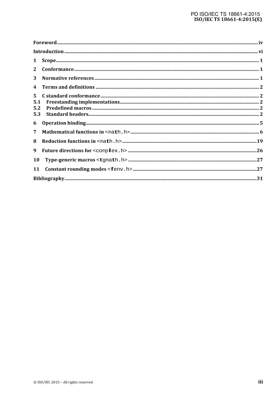 BS PD ISO/IEC TS 18661-4:2015 BS PD ISO/IEC TS 18661-4:2015