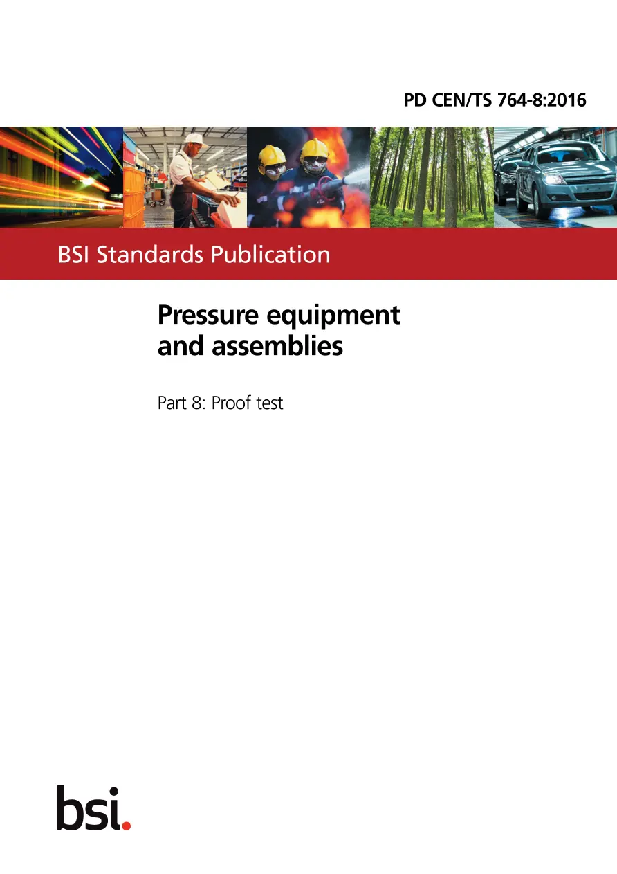 BS PD CEN/TS 764-8:2016 BS PD CEN/TS 764-8:2016