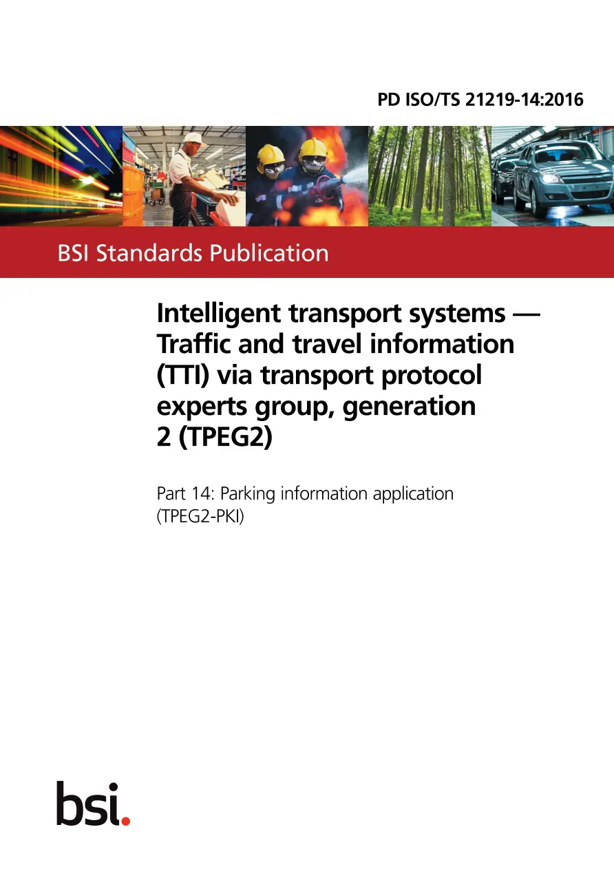 BS PD ISO/TS 21219-14:2016 BS PD ISO/TS 21219-14:2016