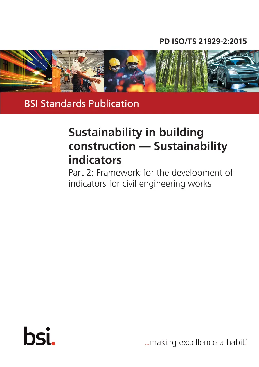BS PD ISO/TS 21929-2:2015 BS PD ISO/TS 21929-2:2015