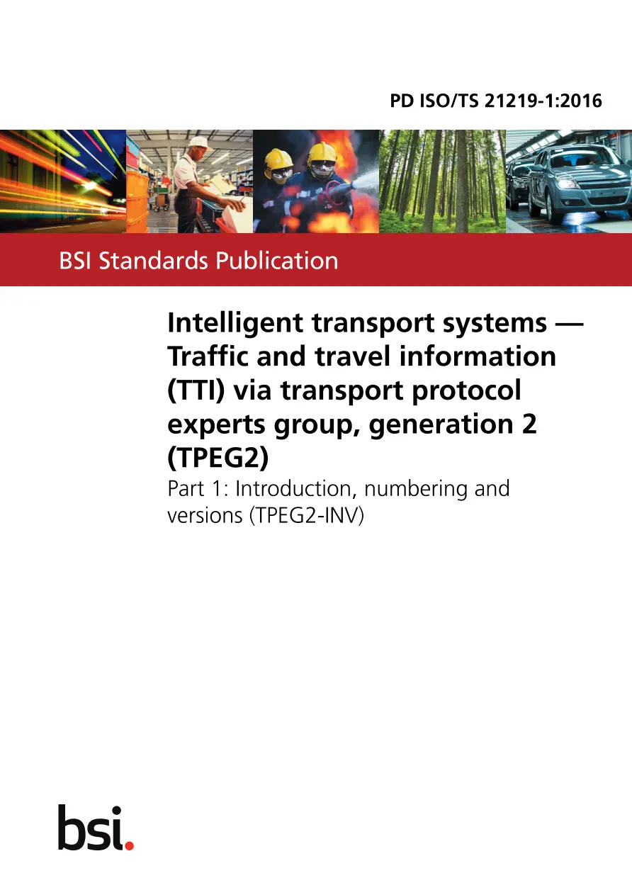 BS PD ISO/TS 21219-1:2016 BS PD ISO/TS 21219-1:2016