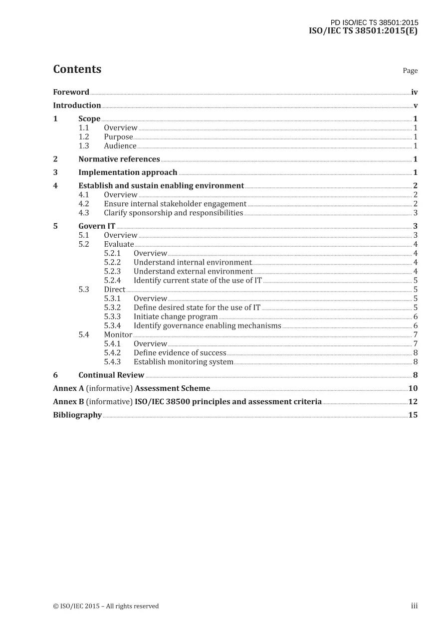 BS PD ISO/IEC TS 38501:2015 BS PD ISO/IEC TS 38501:2015