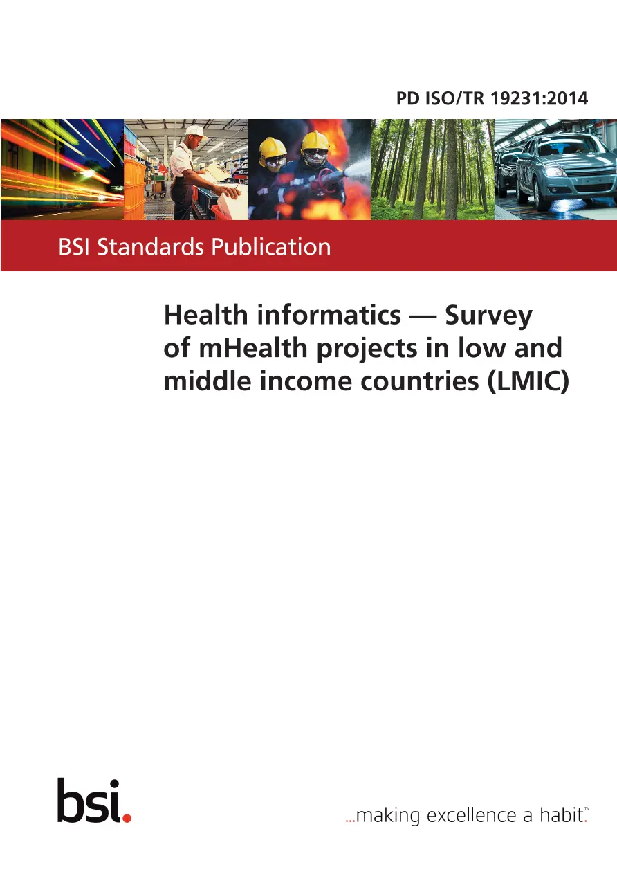 BS PD ISO/TR 19231:2014 BS PD ISO/TR 19231:2014