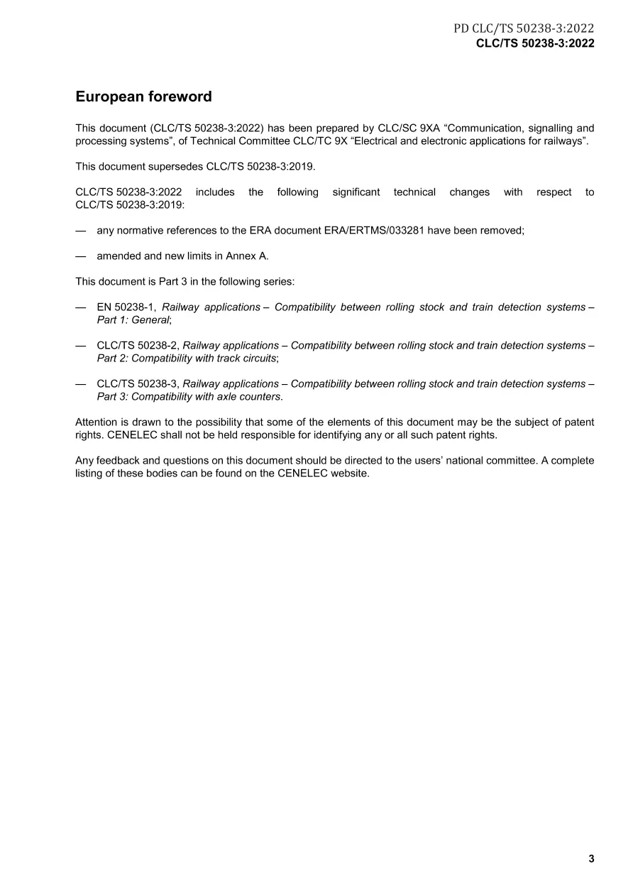 BS PD CLC/TS 50238-3:2022 BS PD CLC/TS 50238-3:2022