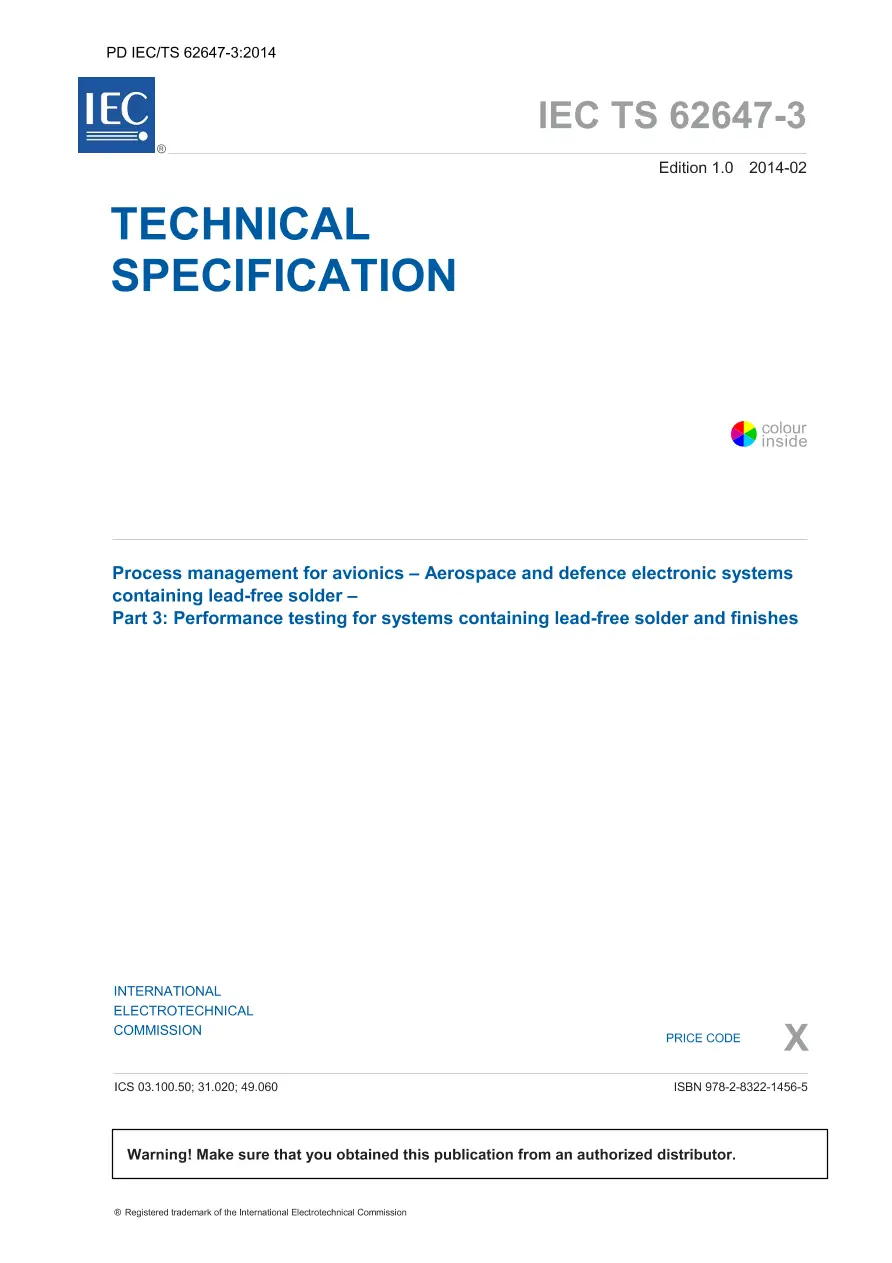 BS PD IEC/TS 62647-3:2014 BS PD IEC/TS 62647-3:2014