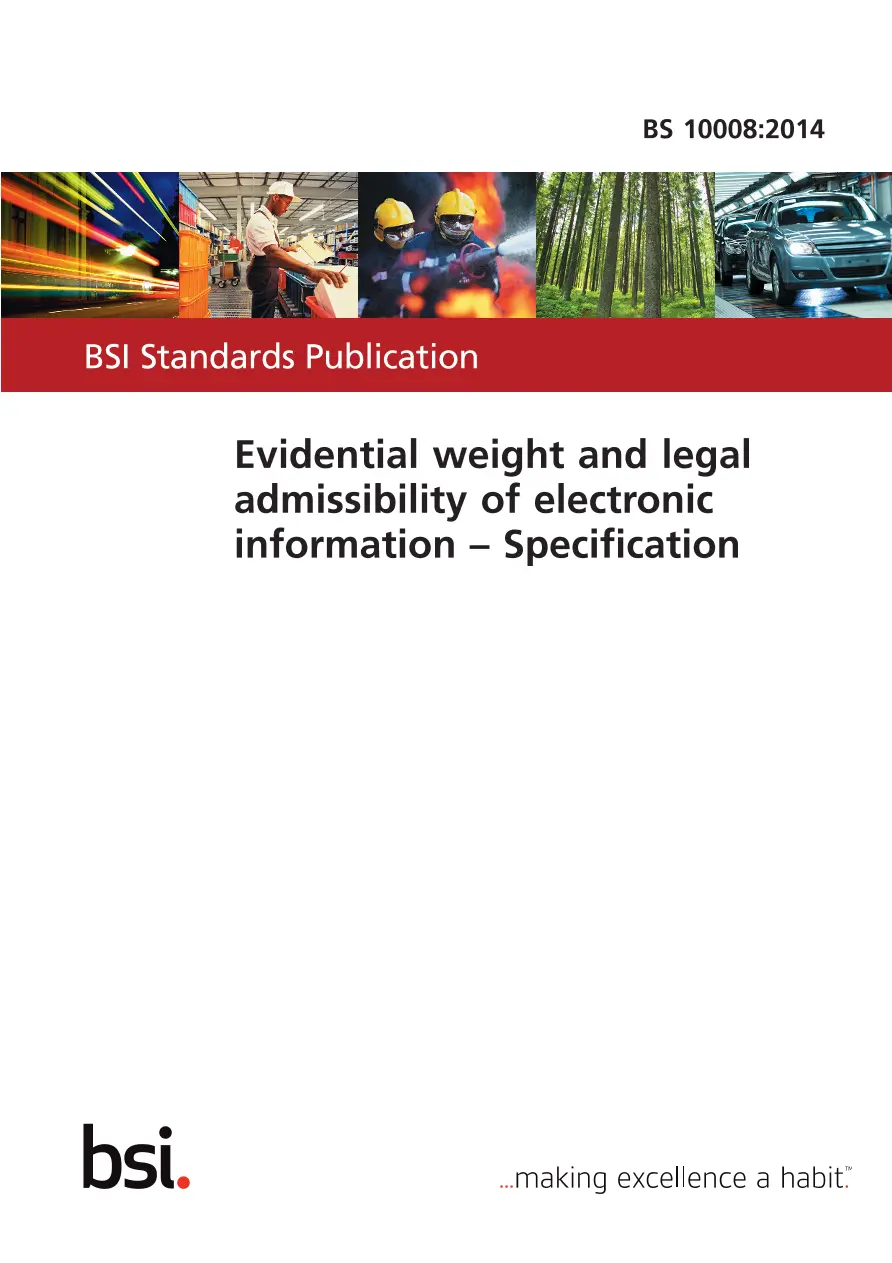 BS 10008:2014 BS 10008:2014