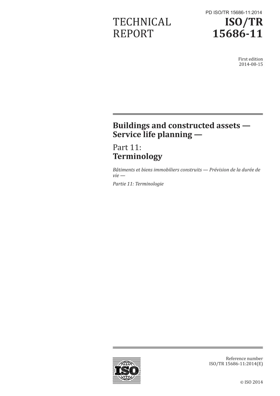 BS PD ISO/TR 15686-11:2014 BS PD ISO/TR 15686-11:2014