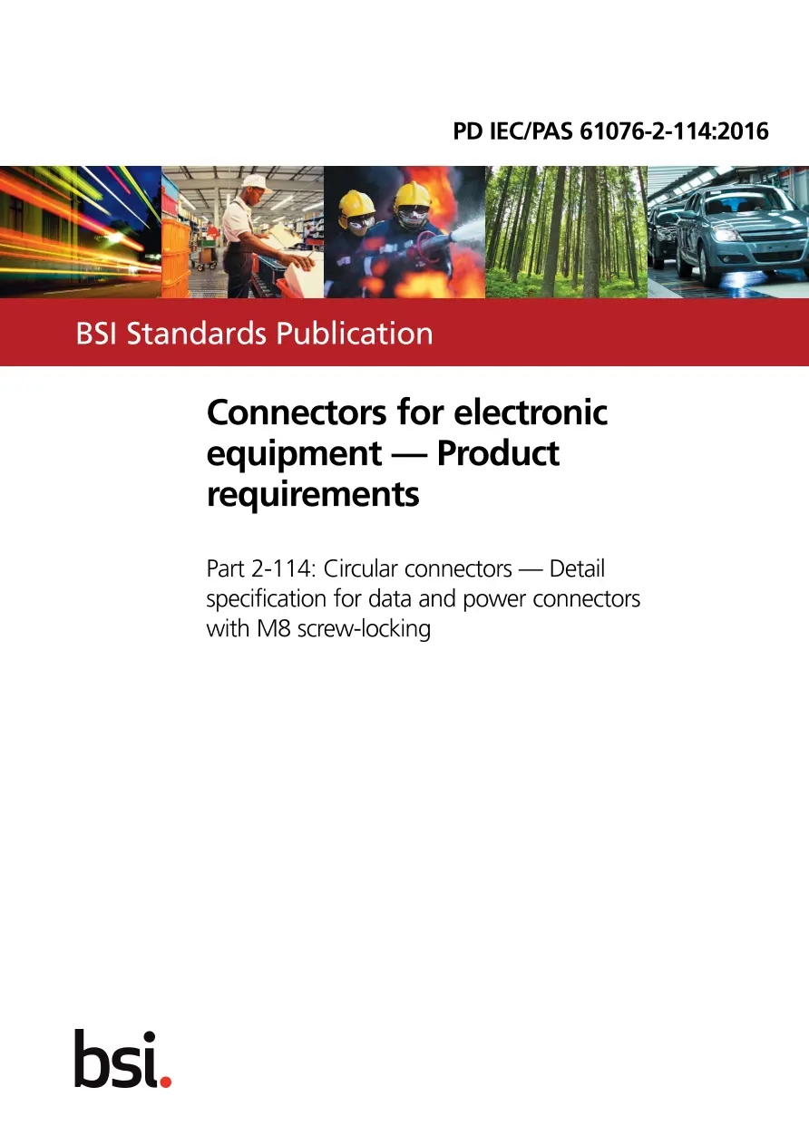 BS PD IEC/PAS 61076-2-114:2016 BS PD IEC/PAS 61076-2-114:2016