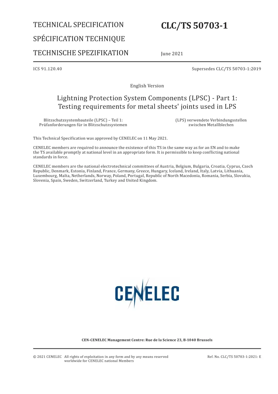 BS PD CLC/TS 50703-1:2021 BS PD CLC/TS 50703-1:2021