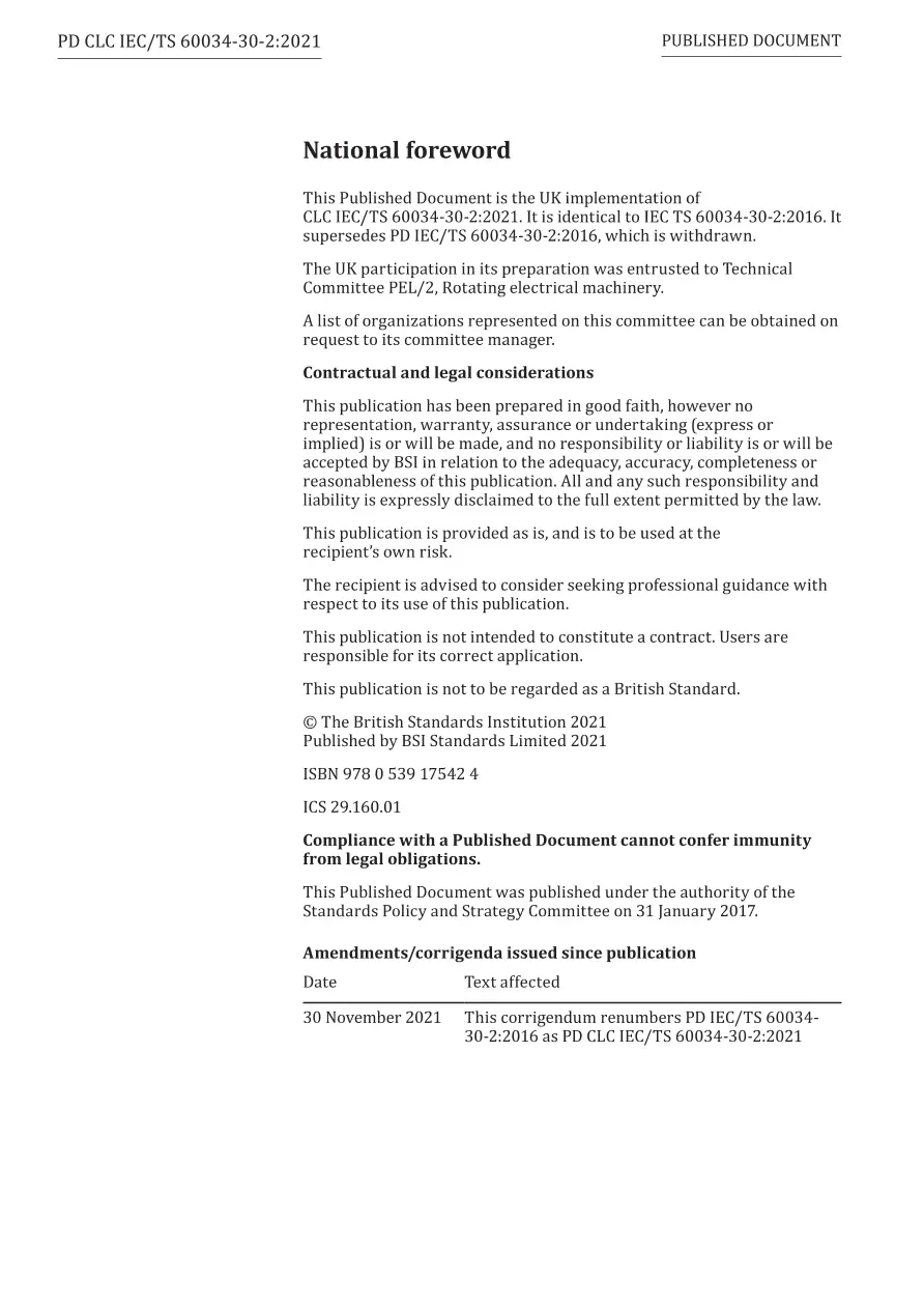 BS PD CLC IEC/TS 60034-30-2:2021 BS PD CLC IEC/TS 60034-30-2:2021