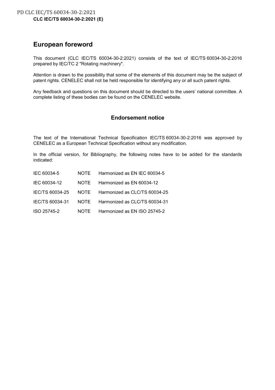 BS PD CLC IEC/TS 60034-30-2:2021 BS PD CLC IEC/TS 60034-30-2:2021