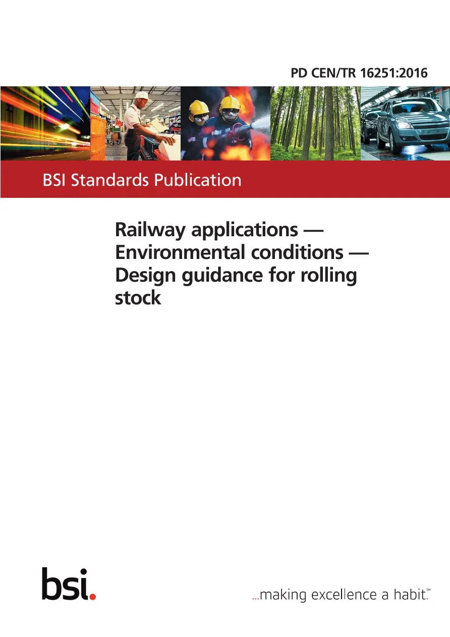 BS PD CEN/TR 16251:2016 BS PD CEN/TR 16251:2016