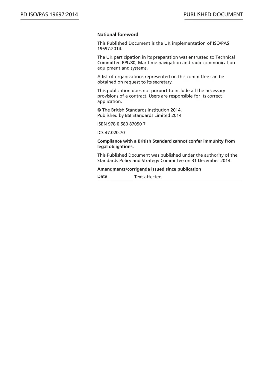 BS PD ISO/PAS 19697:2014 BS PD ISO/PAS 19697:2014
