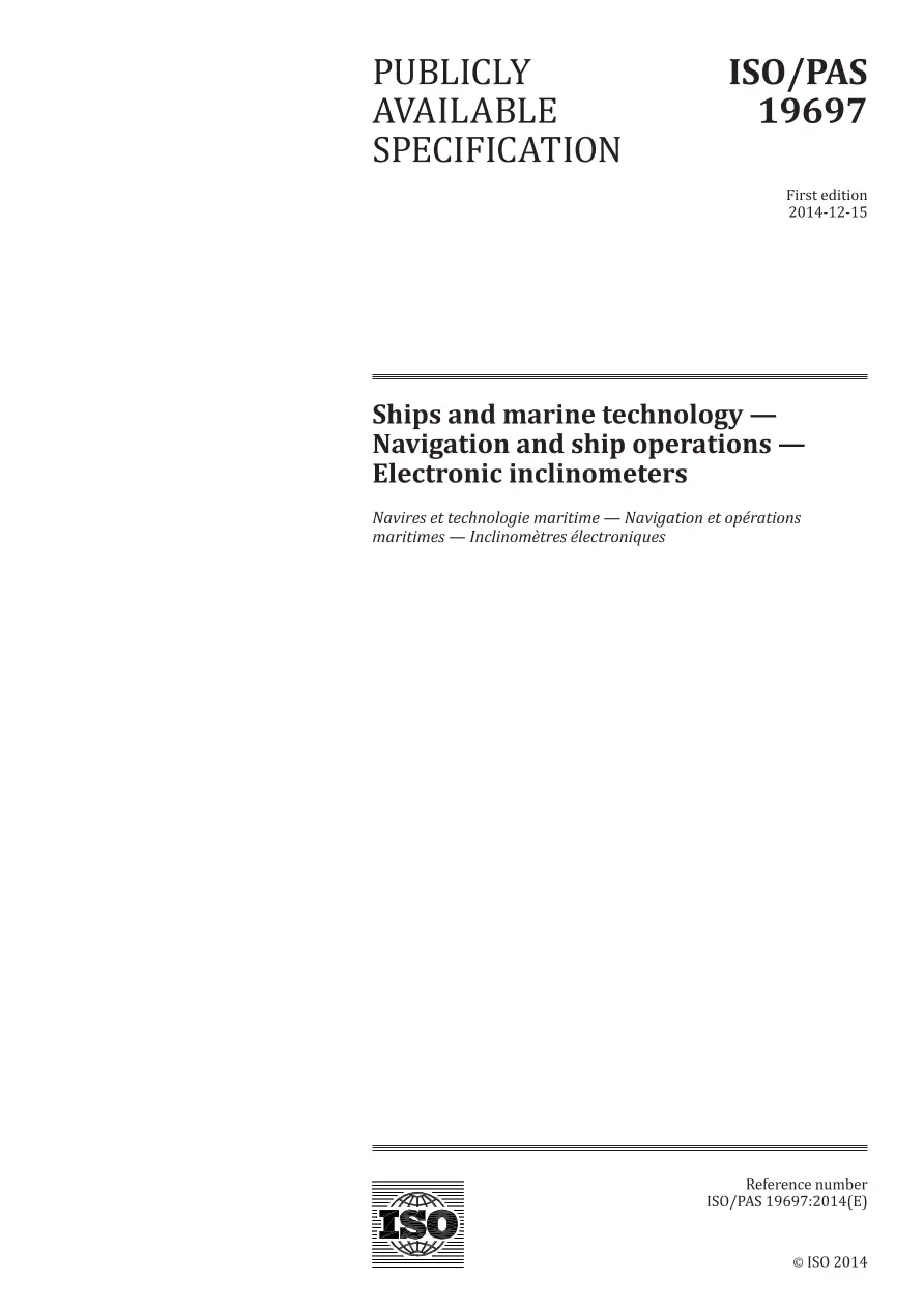 BS PD ISO/PAS 19697:2014 BS PD ISO/PAS 19697:2014