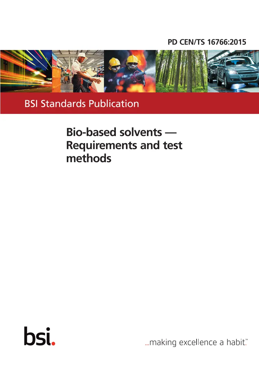 BS PD CEN/TS 16766:2015 BS PD CEN/TS 16766:2015