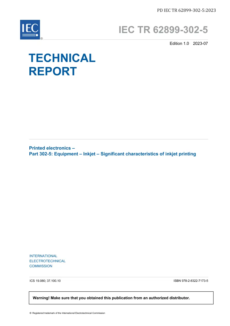 BS PD IEC TR 62899-302-5:2023 BS PD IEC TR 62899-302-5:2023