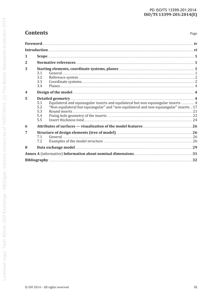 BS PD ISO/TS 13399-201:2014 BS PD ISO/TS 13399-201:2014
