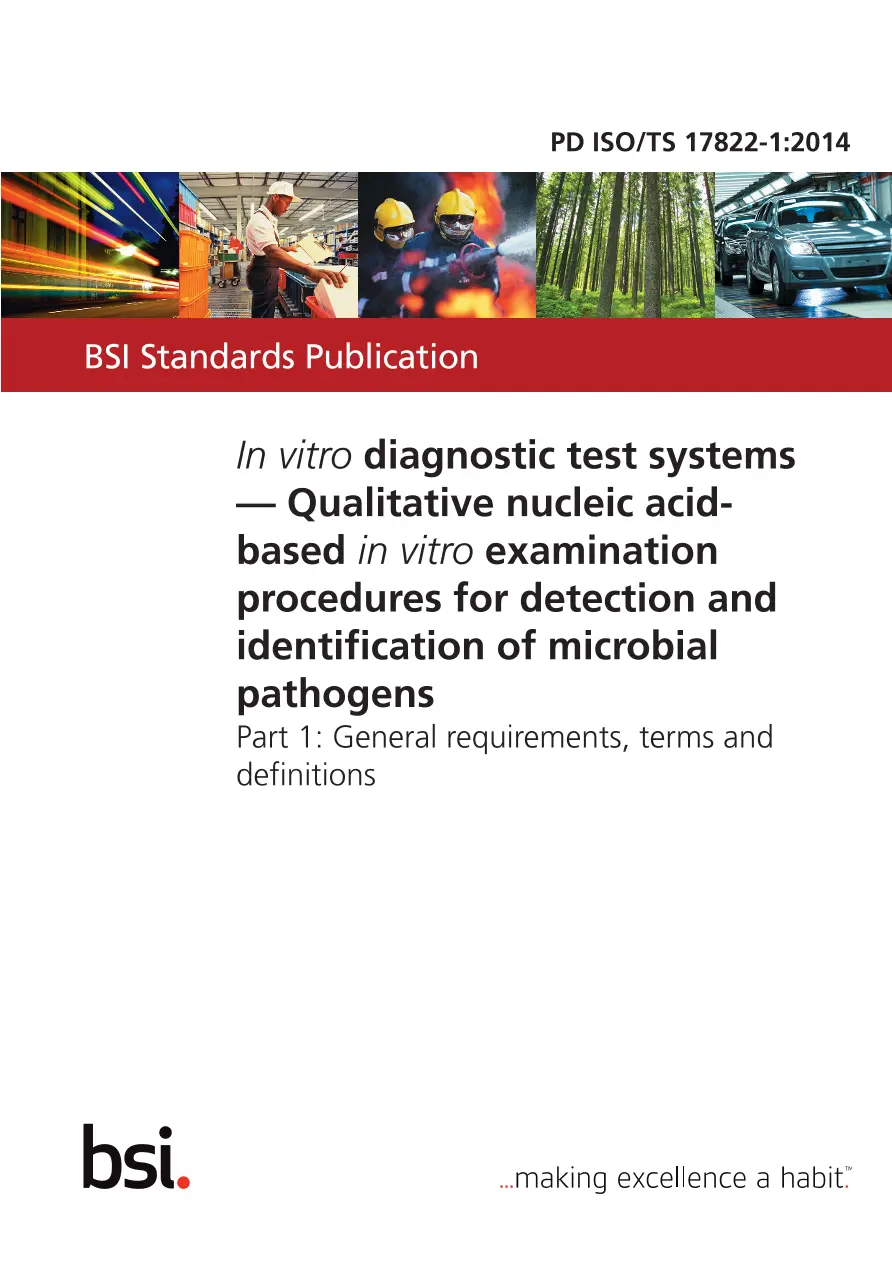 BS PD ISO/TS 17822-1:2014 BS PD ISO/TS 17822-1:2014