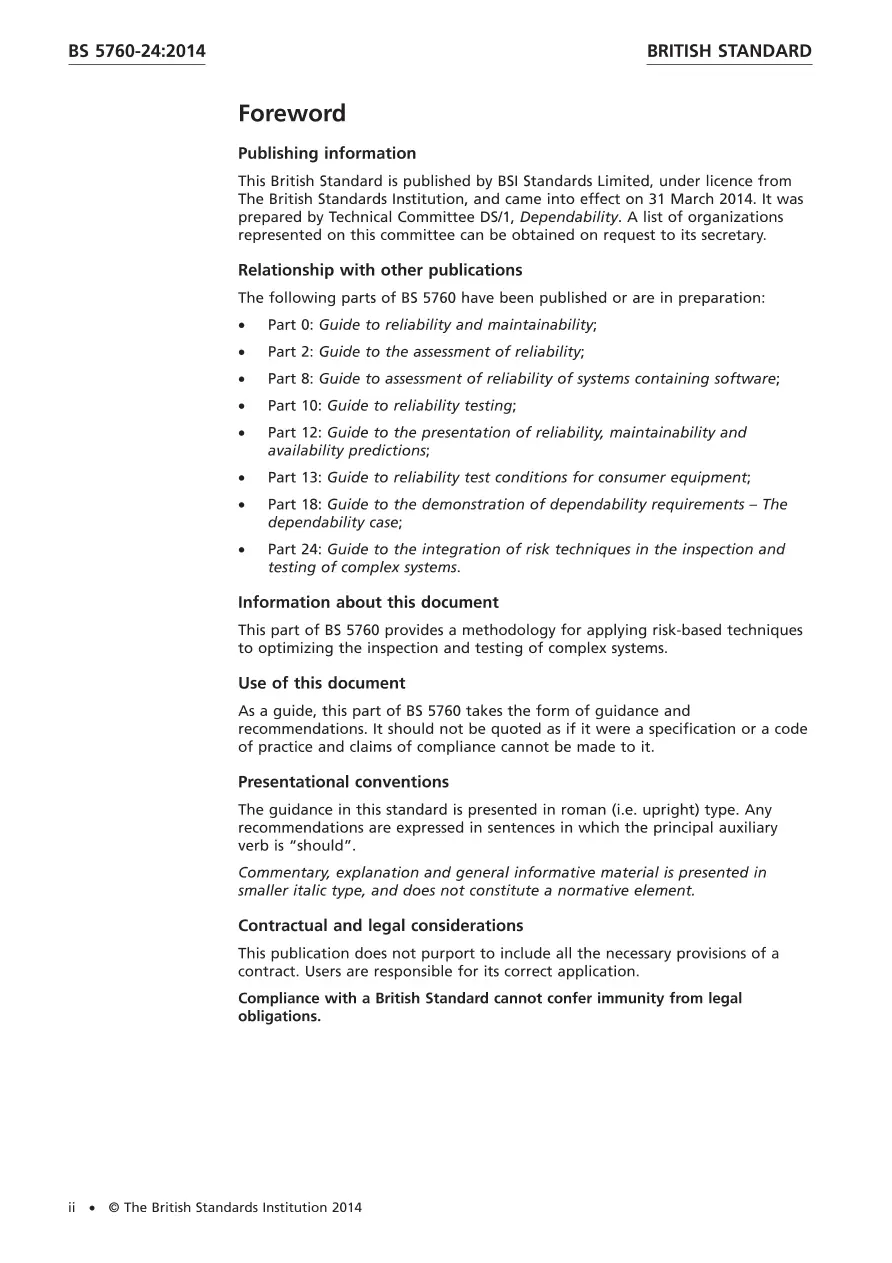BS 5760-24:2014 BS 5760-24:2014