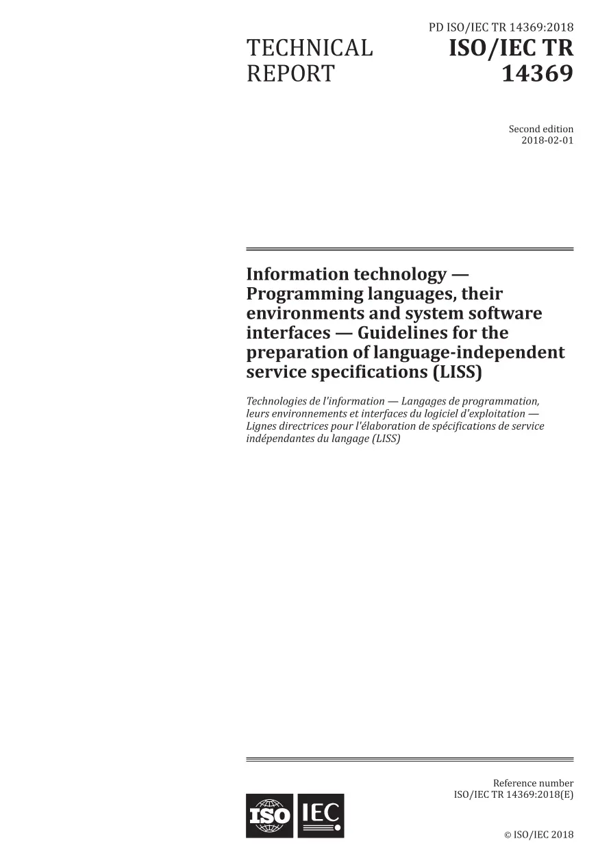 BS PD ISO/IEC TR 14369:2018 BS PD ISO/IEC TR 14369:2018