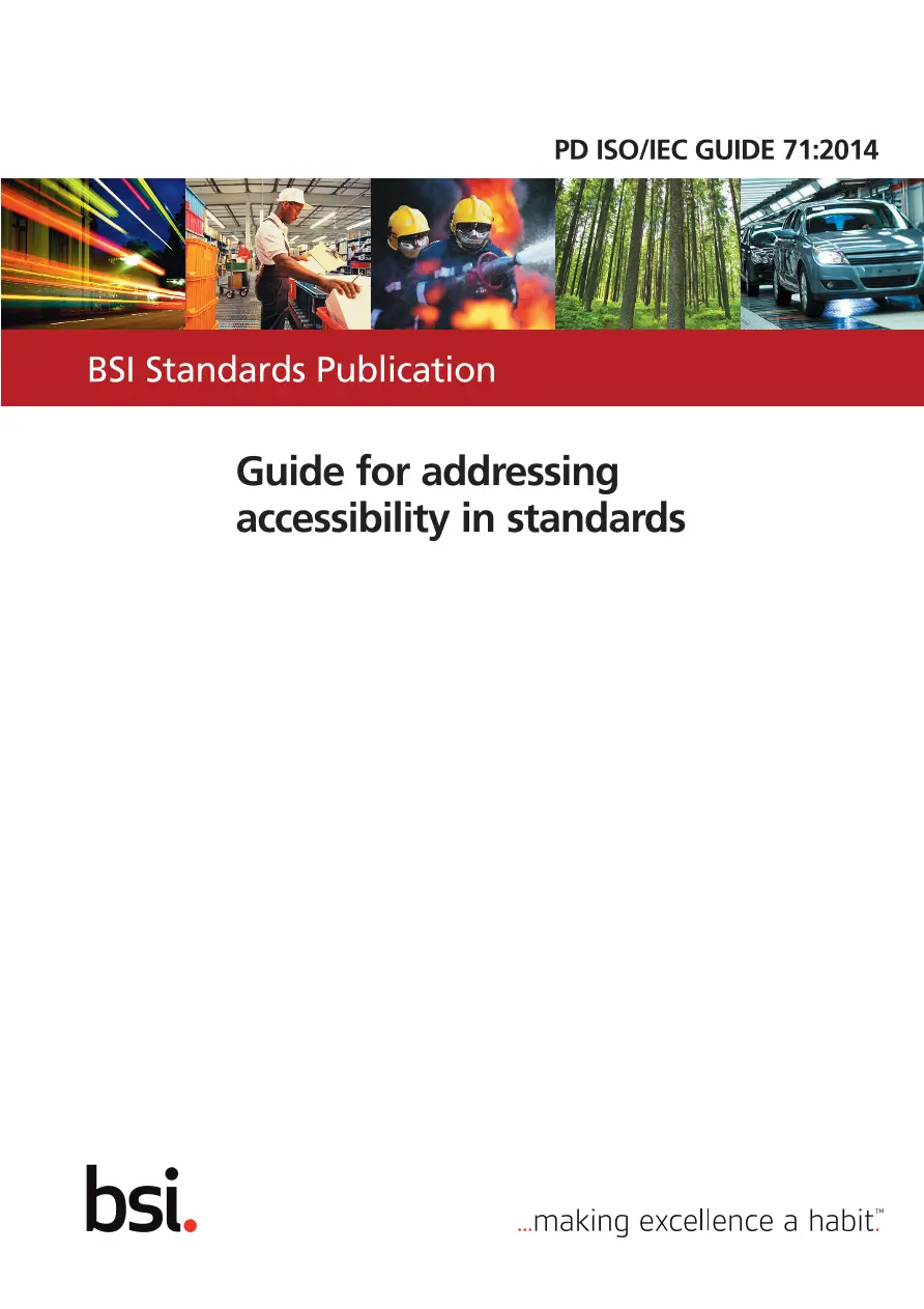BS PD ISO/IEC GUIDE 71:2014 BS PD ISO/IEC GUIDE 71:2014