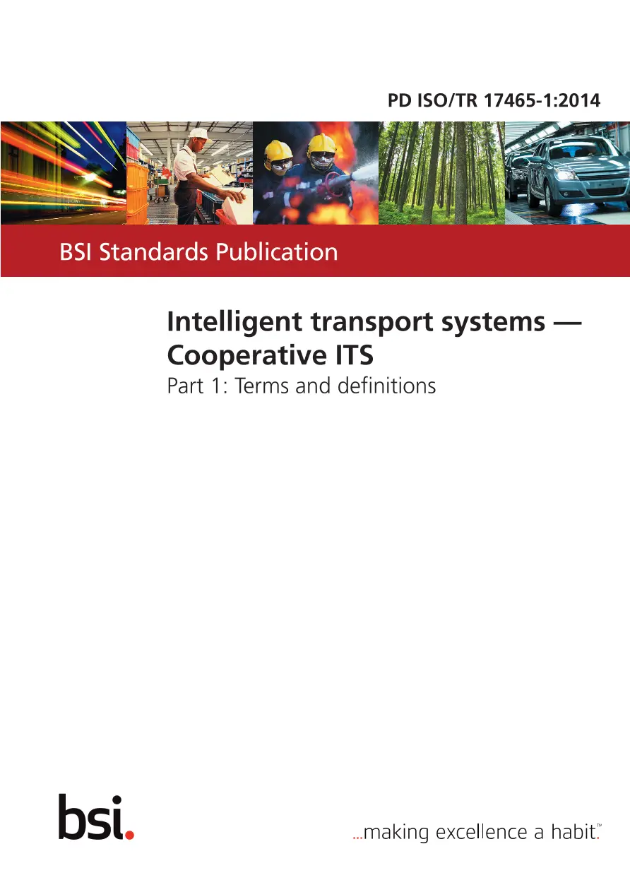 BS PD ISO/TR 17465-1:2014 BS PD ISO/TR 17465-1:2014