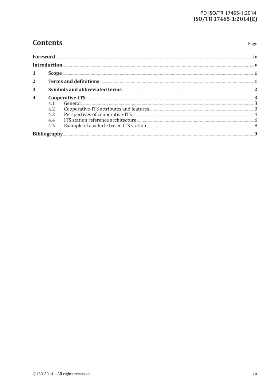 BS PD ISO/TR 17465-1:2014 BS PD ISO/TR 17465-1:2014
