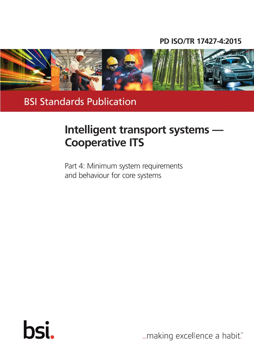 BS PD ISO/TR 17427-4:2015 BS PD ISO/TR 17427-4:2015