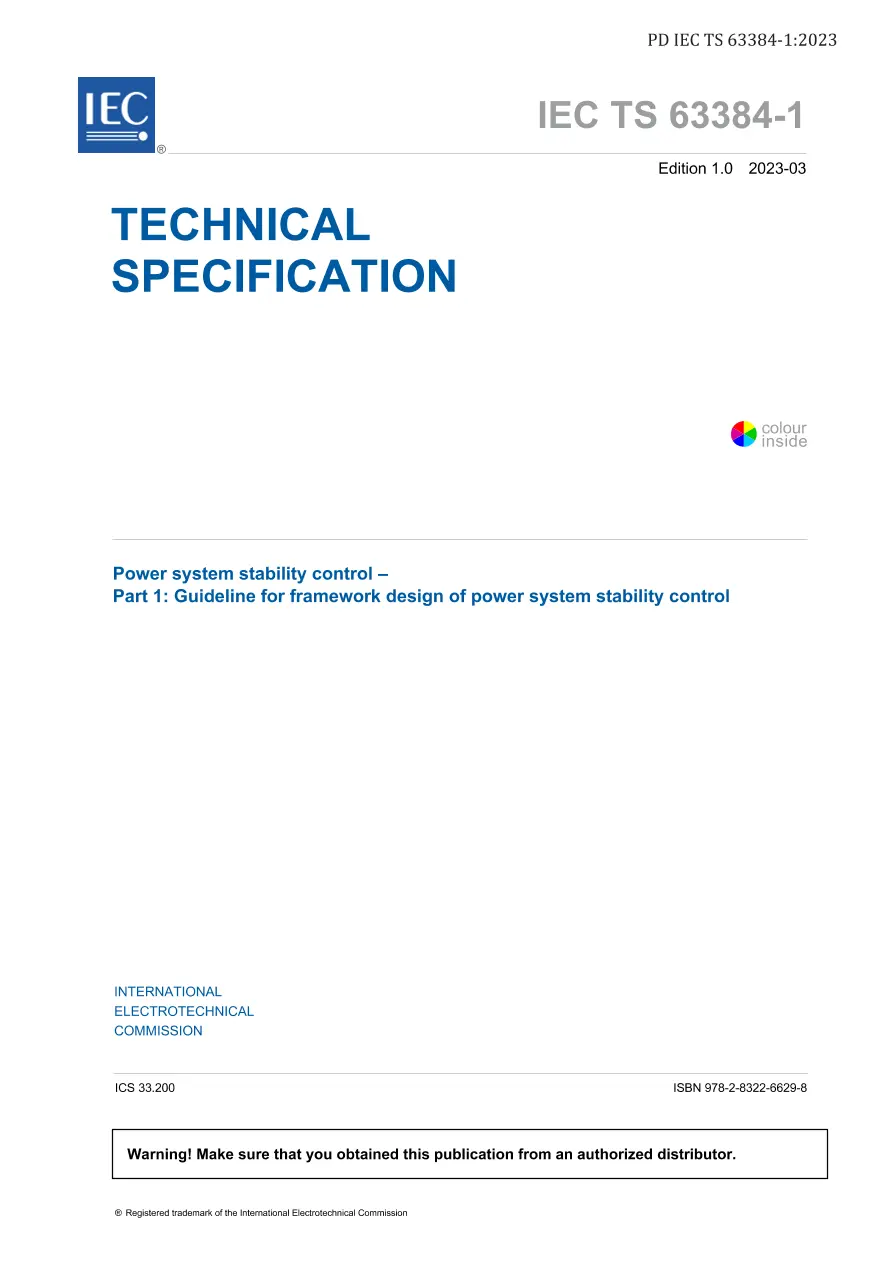 BS PD IEC TS 63384-1:2023 BS PD IEC TS 63384-1:2023