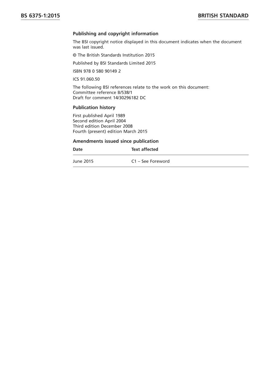 BS 6375-1:2015 BS 6375-1:2015