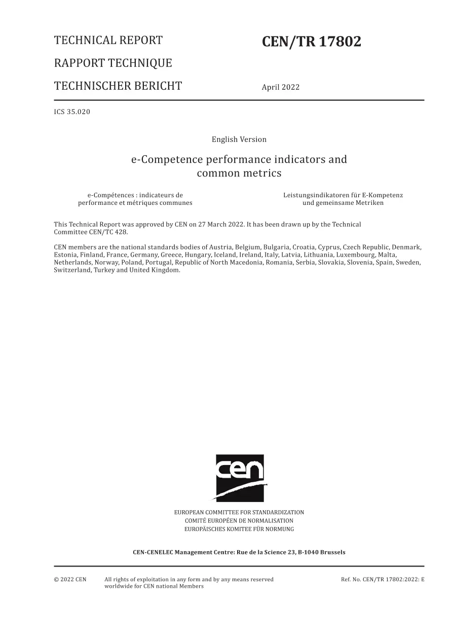BS PD CEN/TR 17802:2022 BS PD CEN/TR 17802:2022