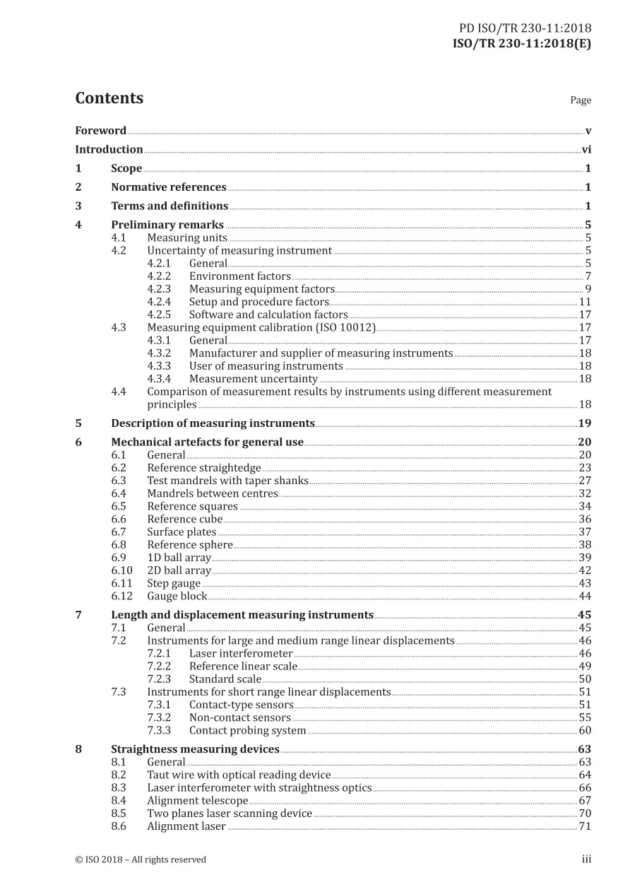 BS PD ISO/TR 230-11:2018 BS PD ISO/TR 230-11:2018
