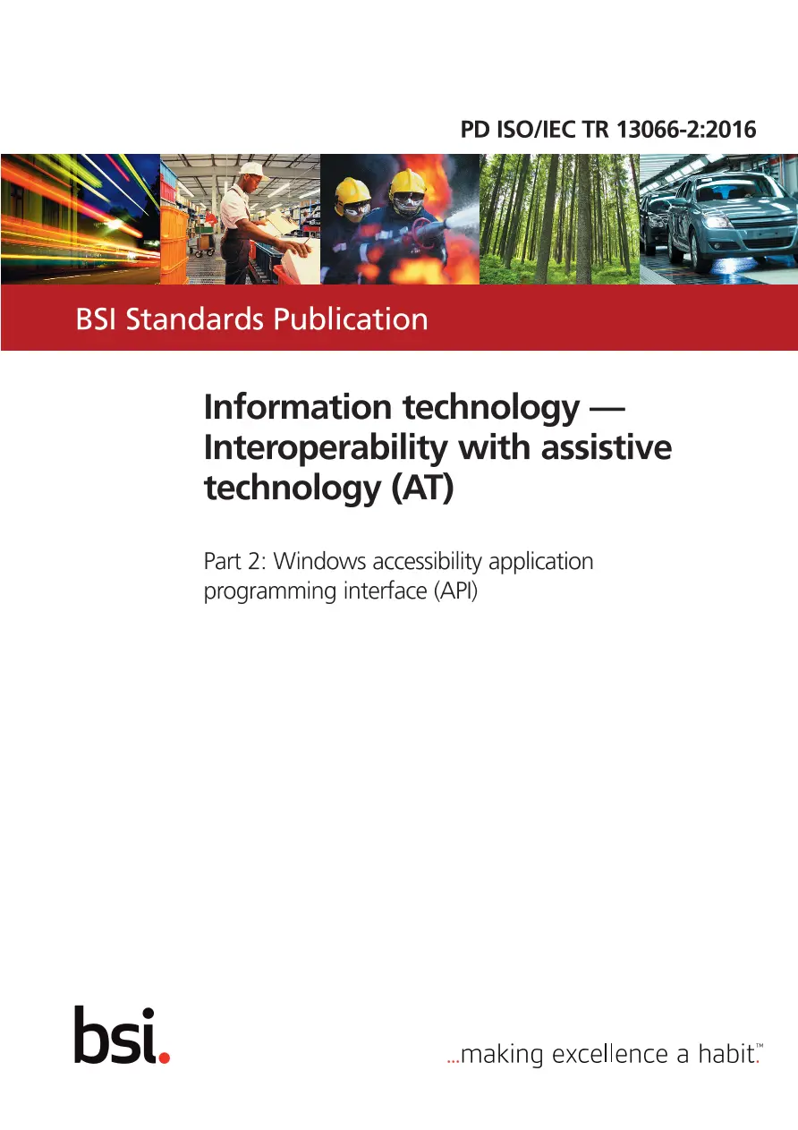 BS PD ISO/IEC TR 13066-2:2016 BS PD ISO/IEC TR 13066-2:2016