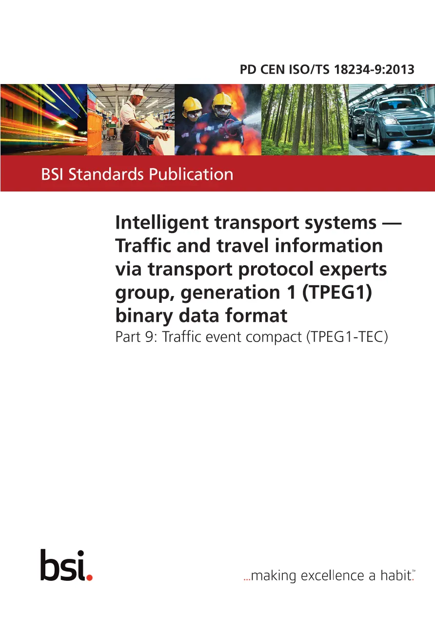 BS PD CEN ISO/TS 18234-9:2013 BS PD CEN ISO/TS 18234-9:2013