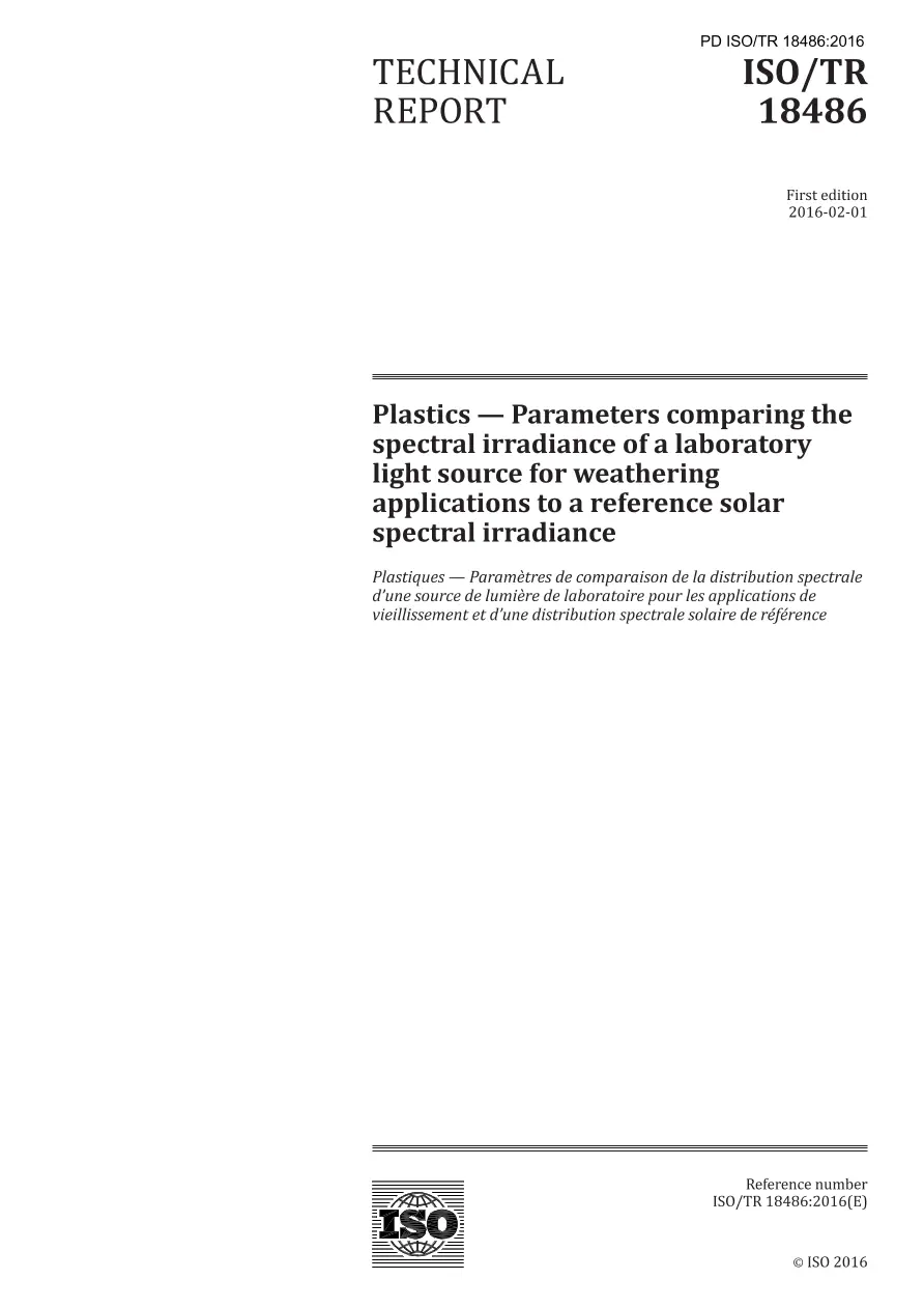 BS PD ISO/TR 18486:2016 BS PD ISO/TR 18486:2016