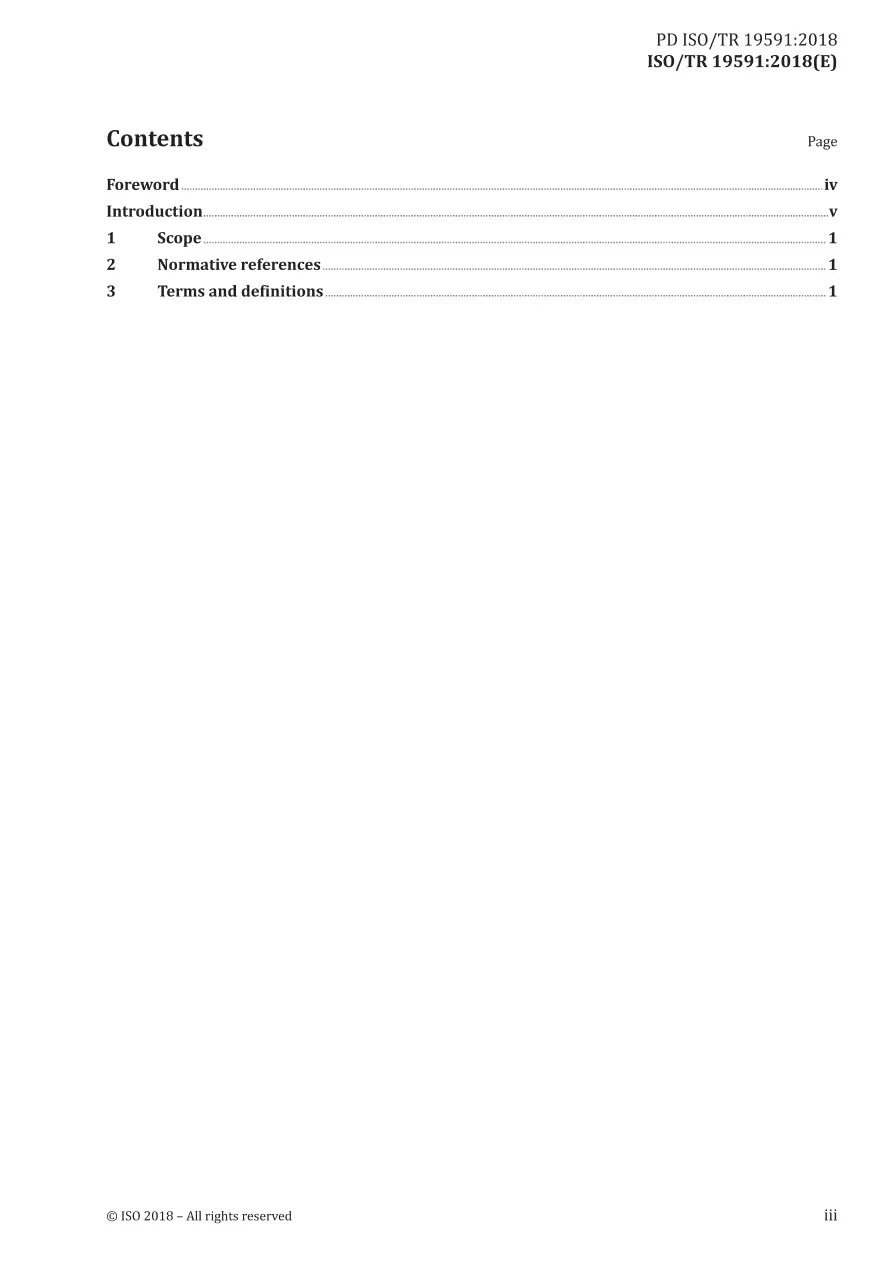 BS PD ISO/TR 19591:2018 BS PD ISO/TR 19591:2018