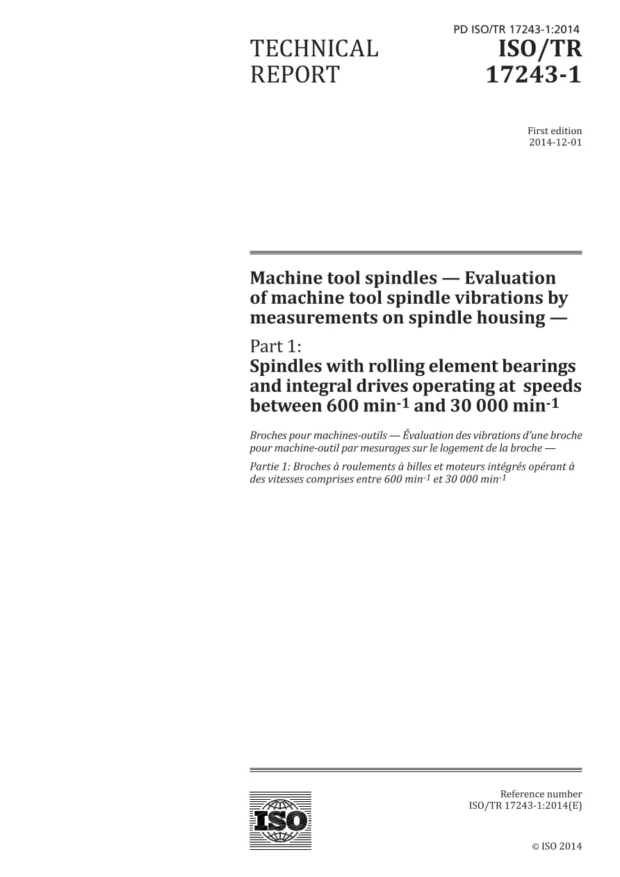 BS PD ISO/TR 17243-1:2014 BS PD ISO/TR 17243-1:2014