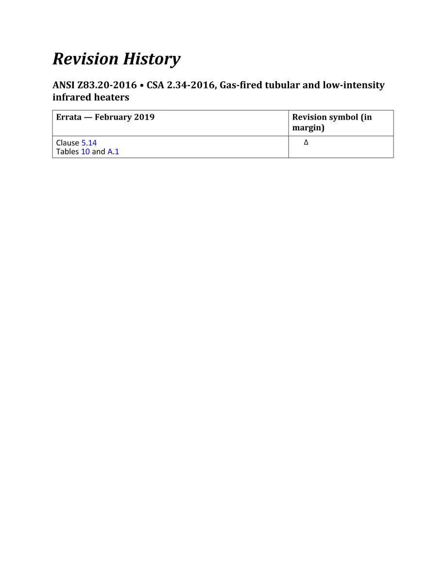 CSA ANSI Z83.20-2016/CSA 2.34-2016 (R2021) CSA ANSI Z83.20-2016/CSA 2.34-2016 (R2021)