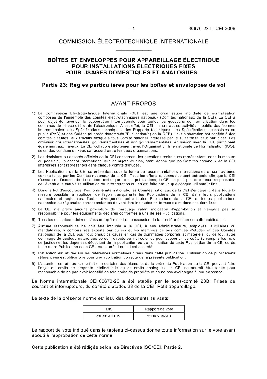 IEC 60670-23 Ed. 1.0 b:2006 IEC 60670-23 Ed. 1.0 b:2006