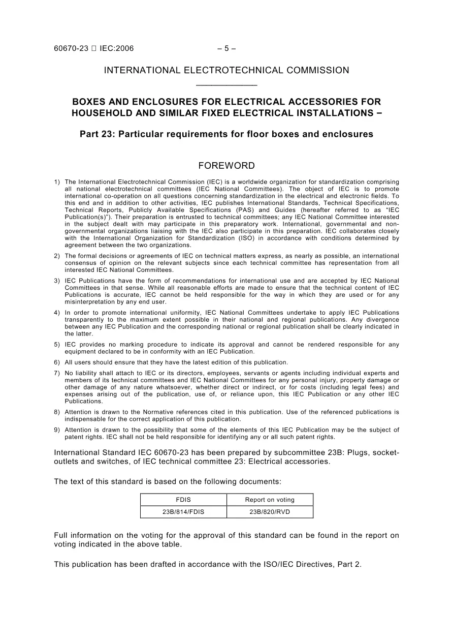 IEC 60670-23 Ed. 1.0 b:2006 IEC 60670-23 Ed. 1.0 b:2006