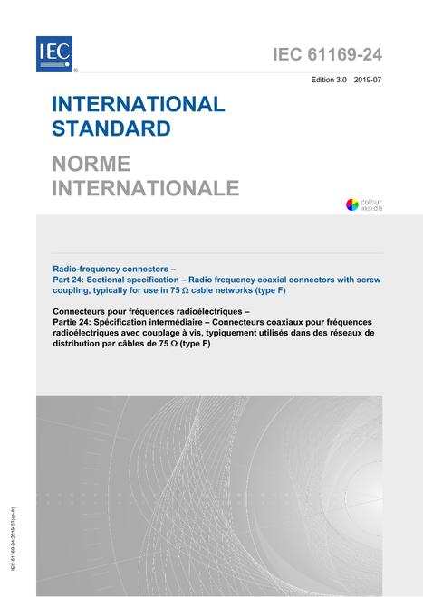 IEC 61169-24 Ed. 3.0 b:2019 IEC 61169-24 Ed. 3.0 b:2019