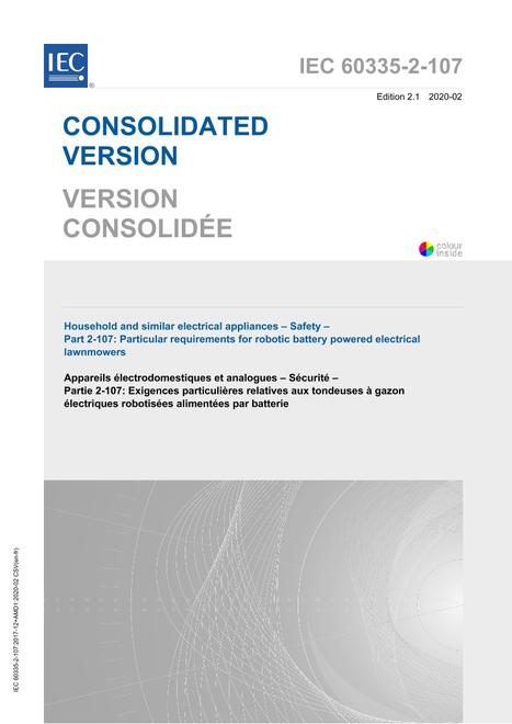 IEC 60335-2-107 Ed. 2.1 b:2020 IEC 60335-2-107 Ed. 2.1 b:2020