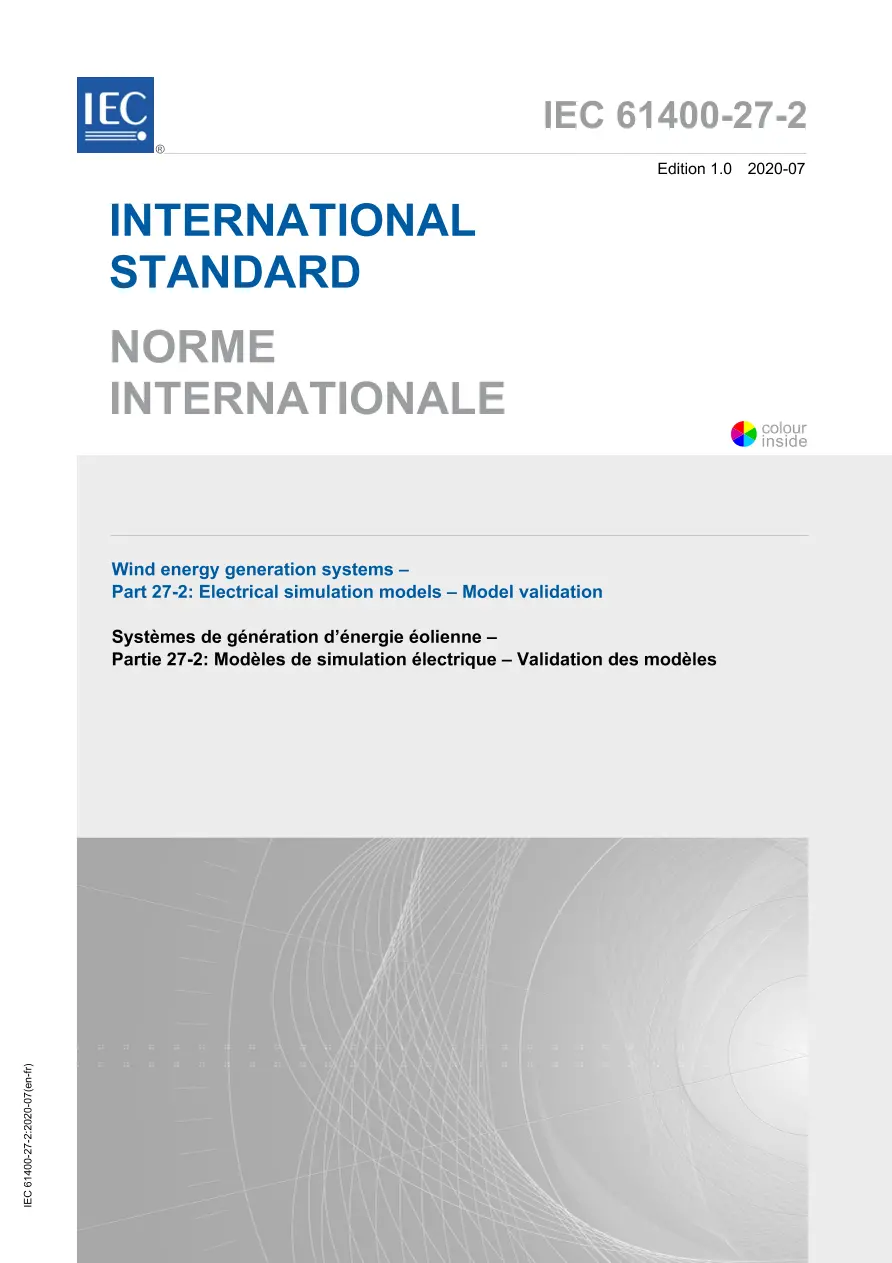IEC 61400-27-2 Ed. 1.0 b:2020 IEC 61400-27-2 Ed. 1.0 b:2020